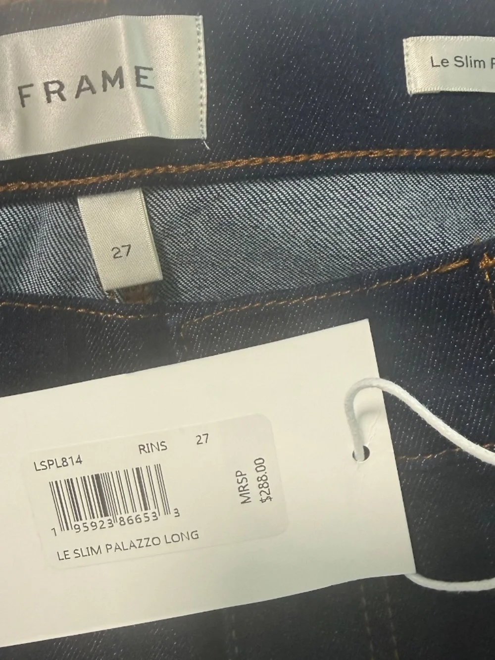 Frame Le Slim Palazzo Rinse Size 27 Long - Picture 6 of 8